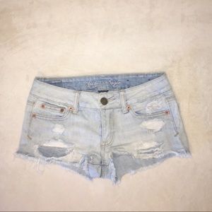 American Eagle Distressed Jean Shorts